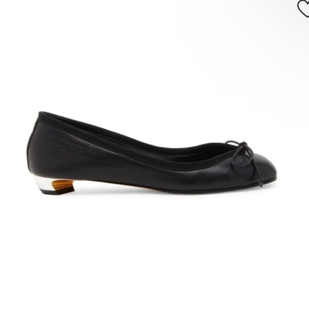 Alexander Mcqueen Black Leather Flats